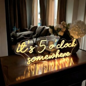 It's 5 O'Clock Somewhere LED Neon Sign